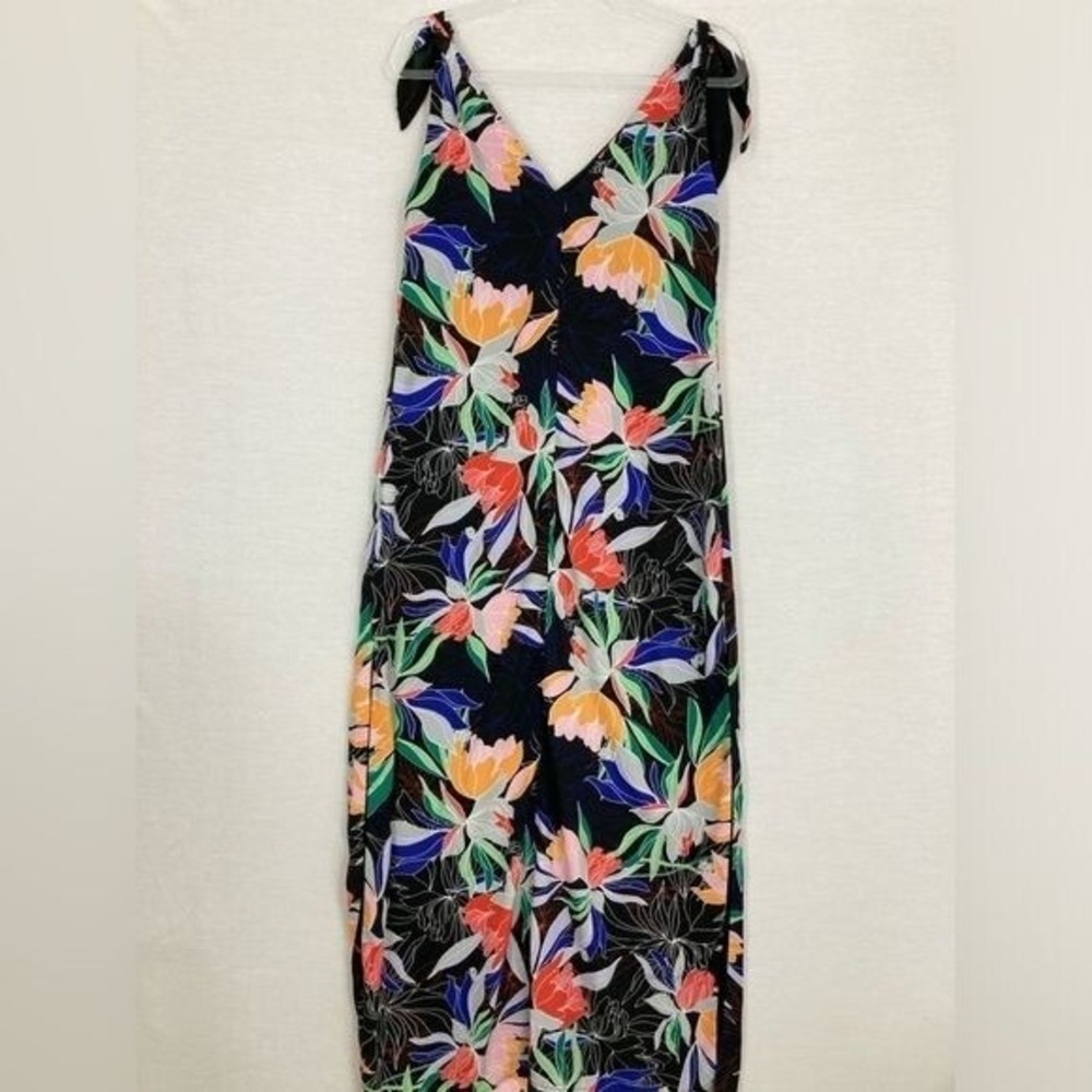 Lulus‎ Beloved Becky Black Floral Print Maxi Dress Medium Romantic Evening - Picture 11 of 12